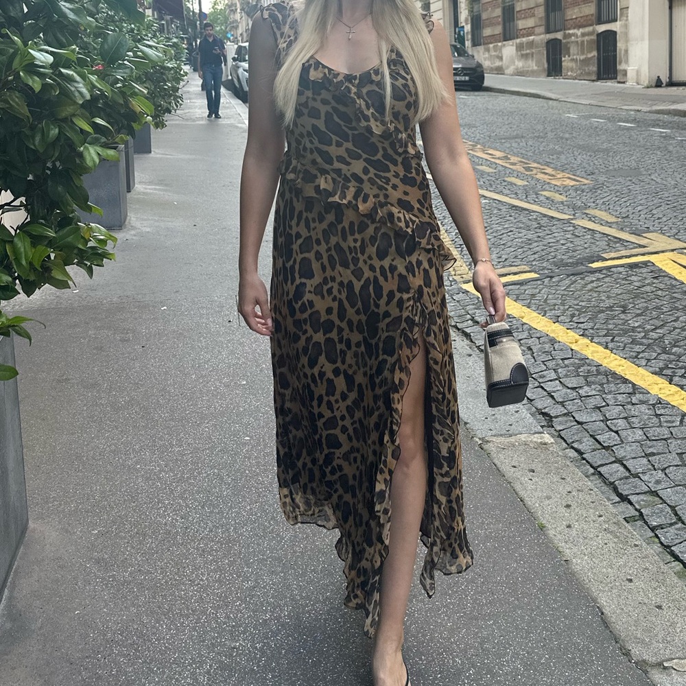 Leopard Print Maxi Dress